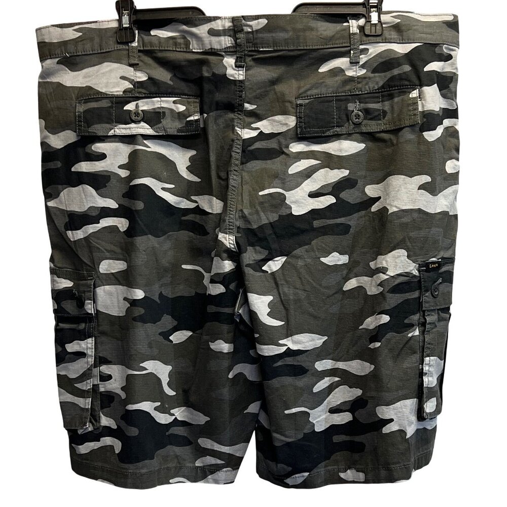 Lee Mens Black Camouflage Cargo Shorts Size 44 Cotton Spandex Blend - Picture 2 of 4